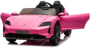 Taycan Turbo S Różowy 24V Licencjonowany Pojazd Elektryczny 2x90W EDUKAMP 13