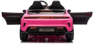 Taycan Turbo S Różowy 24V Licencjonowany Pojazd Elektryczny 2x90W EDUKAMP 15