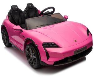 Taycan Turbo S Różowy 24V Licencjonowany Pojazd Elektryczny 2x90W EDUKAMP 17
