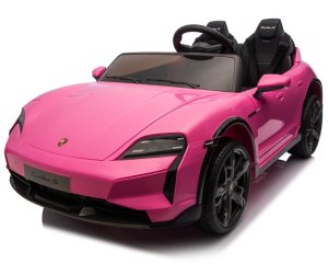 Taycan Turbo S Różowy 24V Licencjonowany Pojazd Elektryczny 2x90W EDUKAMP 20