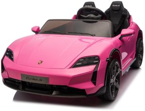 Taycan Turbo S Różowy 24V Licencjonowany Pojazd Elektryczny 2x90W EDUKAMP 21