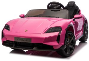 Taycan Turbo S Różowy 24V Licencjonowany Pojazd Elektryczny 2x90W EDUKAMP 23