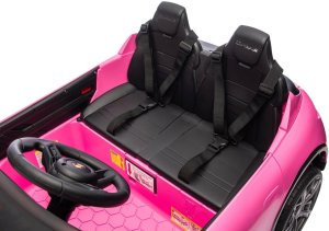 Taycan Turbo S Różowy 24V Licencjonowany Pojazd Elektryczny 2x90W EDUKAMP 25