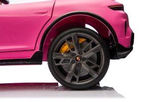 Taycan Turbo S Różowy 24V Licencjonowany Pojazd Elektryczny 2x90W EDUKAMP 26