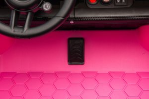 Taycan Turbo S Różowy 24V Licencjonowany Pojazd Elektryczny 2x90W EDUKAMP 29