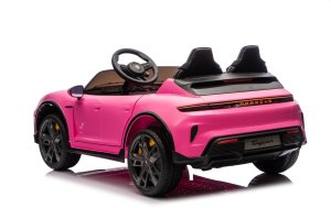 Taycan Turbo S Różowy 24V Licencjonowany Pojazd Elektryczny 2x90W EDUKAMP 6