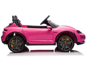 Taycan Turbo S Różowy 24V Licencjonowany Pojazd Elektryczny 2x90W EDUKAMP 9