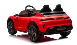 Czerwone Porsche Taycan Turbo S Licencjonowane Autko na Akumulator dla Dzieci EDUKAMP 12