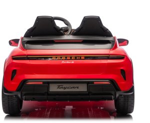 Czerwone Porsche Taycan Turbo S Licencjonowane Autko na Akumulator dla Dzieci EDUKAMP 13