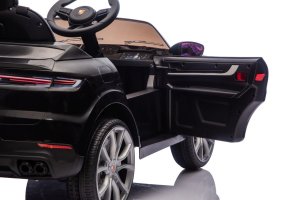 Porsche Cayenne Czarne dla Dzieci 12V 2x45W Autko na Akumulator EDUKAMP 12