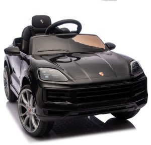 Porsche Cayenne Czarne dla Dzieci 12V 2x45W Autko na Akumulator EDUKAMP 19