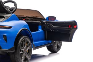 Licencjonowany Taycan Turbo S Blue 24V Jeździk na Akumulator 2x90W EDUKAMP 11