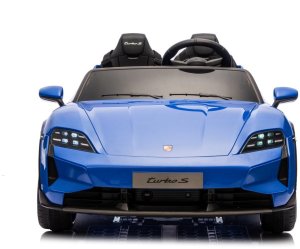 Licencjonowany Taycan Turbo S Blue 24V Jeździk na Akumulator 2x90W EDUKAMP 12