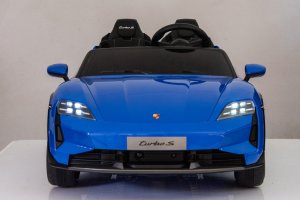 Licencjonowany Taycan Turbo S Blue 24V Jeździk na Akumulator 2x90W EDUKAMP 13