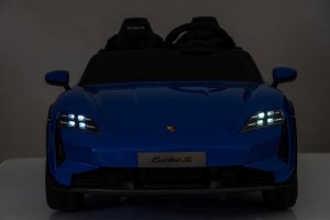 Licencjonowany Taycan Turbo S Blue 24V Jeździk na Akumulator 2x90W EDUKAMP 14