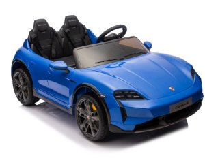 Licencjonowany Taycan Turbo S Blue 24V Jeździk na Akumulator 2x90W EDUKAMP 16