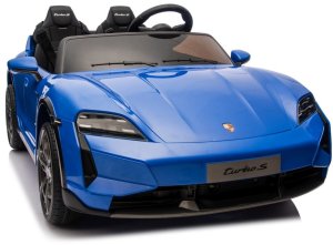 Licencjonowany Taycan Turbo S Blue 24V Jeździk na Akumulator 2x90W EDUKAMP 18