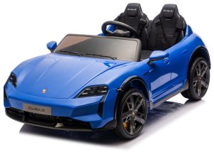 Licencjonowany Taycan Turbo S Blue 24V Jeździk na Akumulator 2x90W EDUKAMP 19