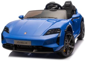 Licencjonowany Taycan Turbo S Blue 24V Jeździk na Akumulator 2x90W EDUKAMP 23