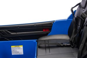 Licencjonowany Taycan Turbo S Blue 24V Jeździk na Akumulator 2x90W EDUKAMP 27