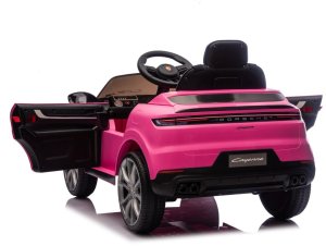 Porsche Różowe Cayenne dla Dziewczynki Licencjonowany Pojazd na Akumulator EDUKAMP 11
