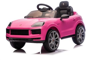 Porsche Różowe Cayenne dla Dziewczynki Licencjonowany Pojazd na Akumulator EDUKAMP 17