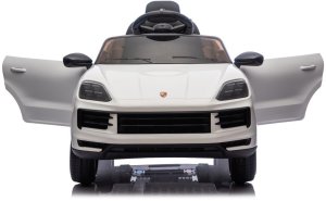 Porsche Białe Cayenne 12V Licencjonowane Autko na Akumulator dla Dzieci EDUKAMP 13