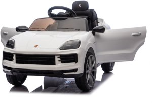 Porsche Białe Cayenne 12V Licencjonowane Autko na Akumulator dla Dzieci EDUKAMP 14