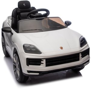 Porsche Białe Cayenne 12V Licencjonowane Autko na Akumulator dla Dzieci EDUKAMP 18
