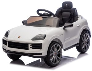 Porsche Białe Cayenne 12V Licencjonowane Autko na Akumulator dla Dzieci EDUKAMP 19