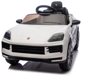 Porsche Białe Cayenne 12V Licencjonowane Autko na Akumulator dla Dzieci EDUKAMP 21