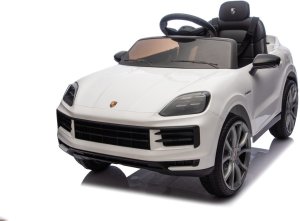 Porsche Białe Cayenne 12V Licencjonowane Autko na Akumulator dla Dzieci EDUKAMP 22