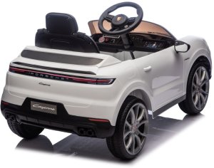 Porsche Białe Cayenne 12V Licencjonowane Autko na Akumulator dla Dzieci EDUKAMP 25