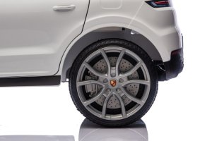 Porsche Białe Cayenne 12V Licencjonowane Autko na Akumulator dla Dzieci EDUKAMP 26