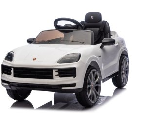 Porsche Białe Cayenne 12V Licencjonowane Autko na Akumulator dla Dzieci EDUKAMP 3