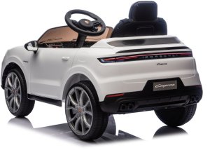 Porsche Białe Cayenne 12V Licencjonowane Autko na Akumulator dla Dzieci EDUKAMP 7