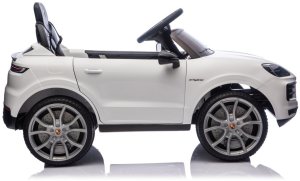 Porsche Białe Cayenne 12V Licencjonowane Autko na Akumulator dla Dzieci EDUKAMP 10