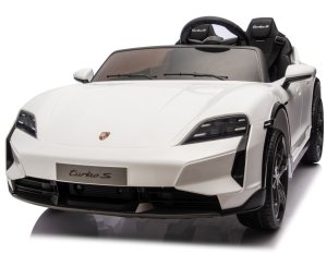Porsche Taycan Turbo S Biały 24V Autko na Akumulator 2x90W z Pilotem EDUKAMP 12