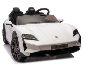 Porsche Taycan Turbo S Biały 24V Autko na Akumulator 2x90W z Pilotem EDUKAMP 14