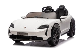 Porsche Taycan Turbo S Biały 24V Autko na Akumulator 2x90W z Pilotem EDUKAMP 5