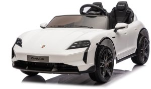Porsche Taycan Turbo S Biały 24V Autko na Akumulator 2x90W z Pilotem EDUKAMP 6