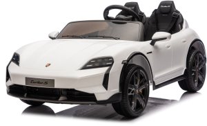 Porsche Taycan Turbo S Biały 24V Autko na Akumulator 2x90W z Pilotem EDUKAMP 7