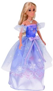 Lalka księżniczka w balowej sukni z białym koniem i karocą kareta ZA5419 EDUKAMP 12