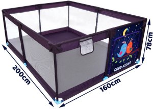 Joko Duży kojec dla dziecka suchy basen 160x200 cm + torba pokrowiec ZA5712 EDUKAMP 5
