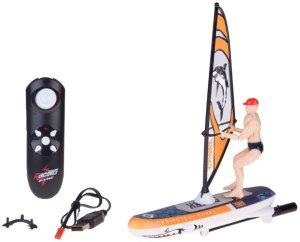 Zdalnie sterowany świecący WINDSURFER pływający na pilota RC0740 EDUKAMP 2