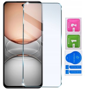 krainaGSM Etui z klapką do Realme C75 Zamykany Granatowy Futerał + Szkło 9H 10