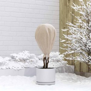 vidaXL Fleece Ochronny dla Roślin Przed Mrozem Beżowy 100 x 1,6 m 4