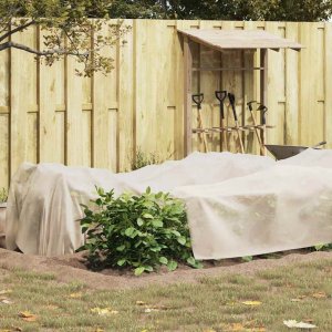 vidaXL Fleece Ochronny dla Roślin Przed Mrozem Beżowy 100 x 1,6 m 5