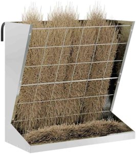 vidaXL Skrzynka na siano Srebrny 71 x 33 x 70 cm Stal Galwanizowana 3