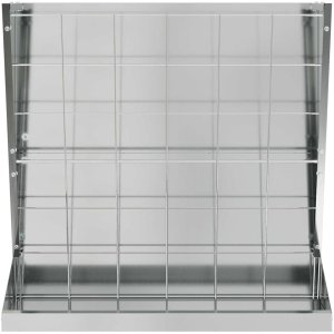 vidaXL Skrzynka na siano Srebrny 71 x 33 x 70 cm Stal Galwanizowana 5